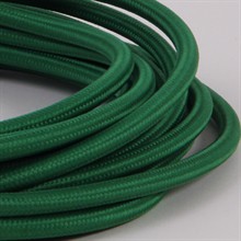 Dark green textile cable